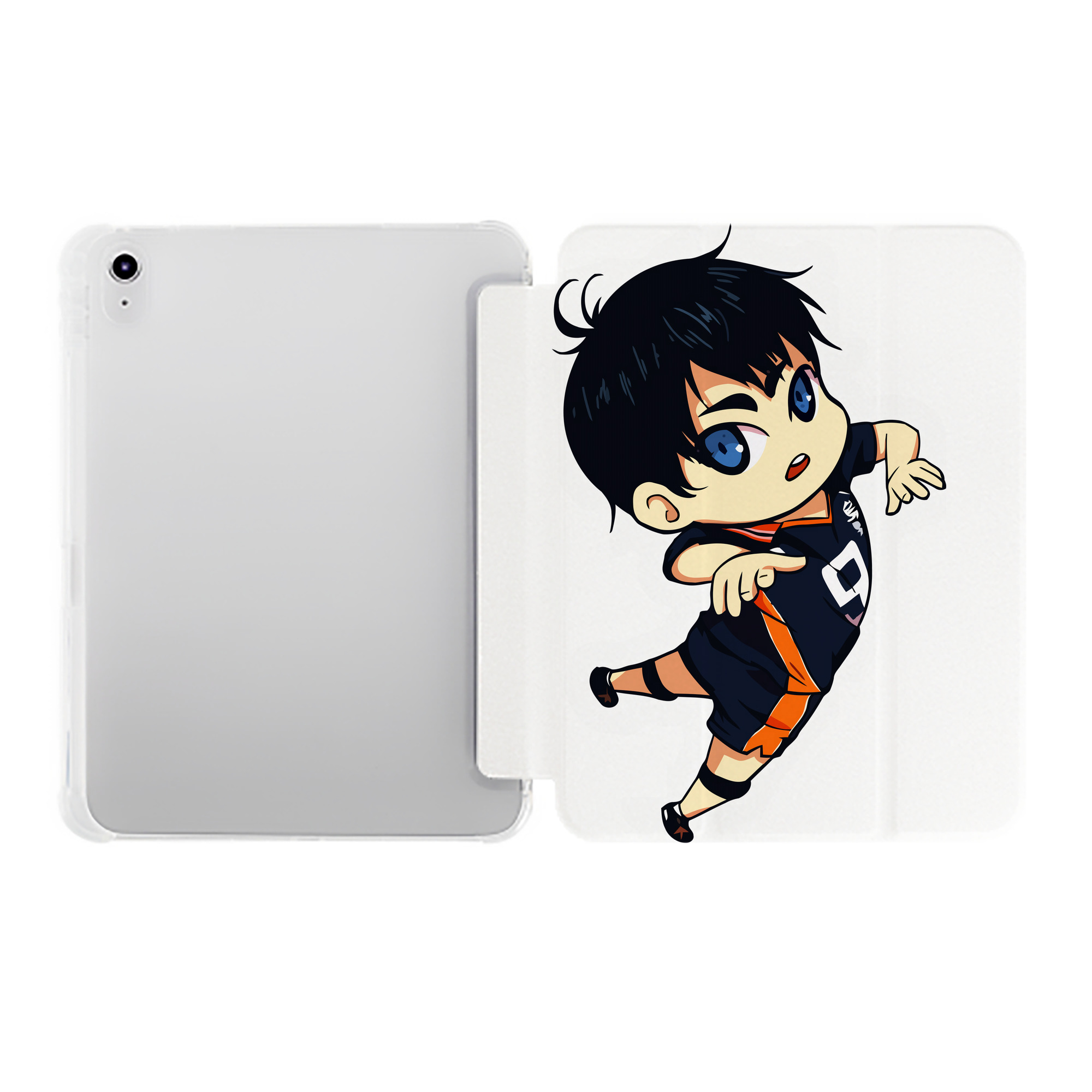 （画像用） ハイキュー!! Haikyu!! IPad ケース ペン収納付き 三つ折りスタンド PUレザー×シリコン 対応機種9.5/10.5/10.9インチ